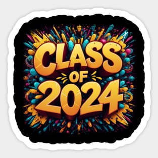 Class Of 2024 Senior Graduation Sticker